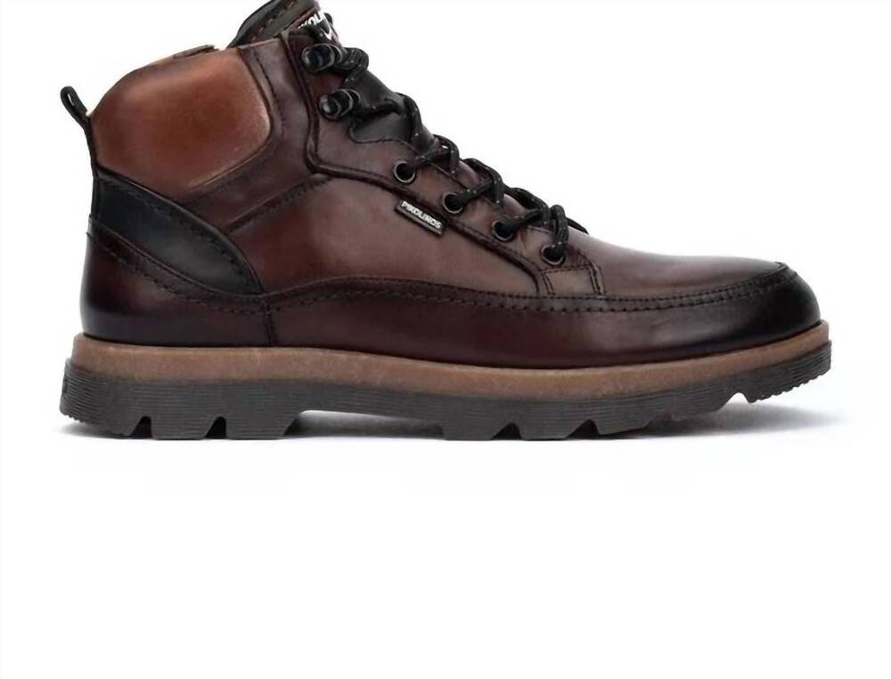 NEW PIKOLINOS men’s vigo lace-up ankle boots in olmo